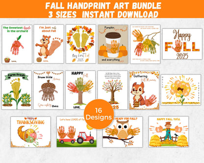 Fall Handprint Art Bundle