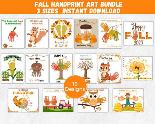 Fall Handprint Art Bundle