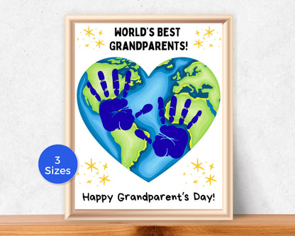 Best Grandparents Handprint Art