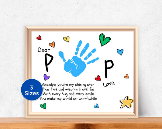 Dear Pop Handprint Art