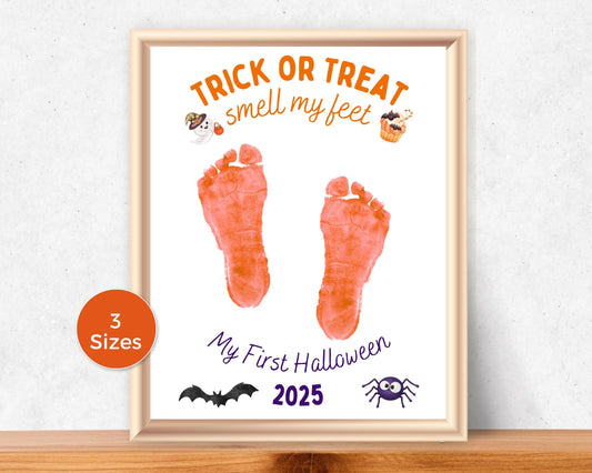 First Halloween Handprint Art