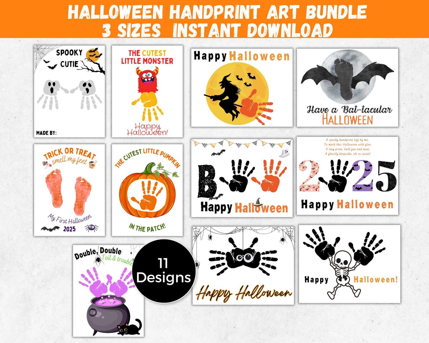 Halloween Handprint Art Bundle