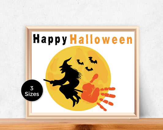 Witch Halloween Handprint Art