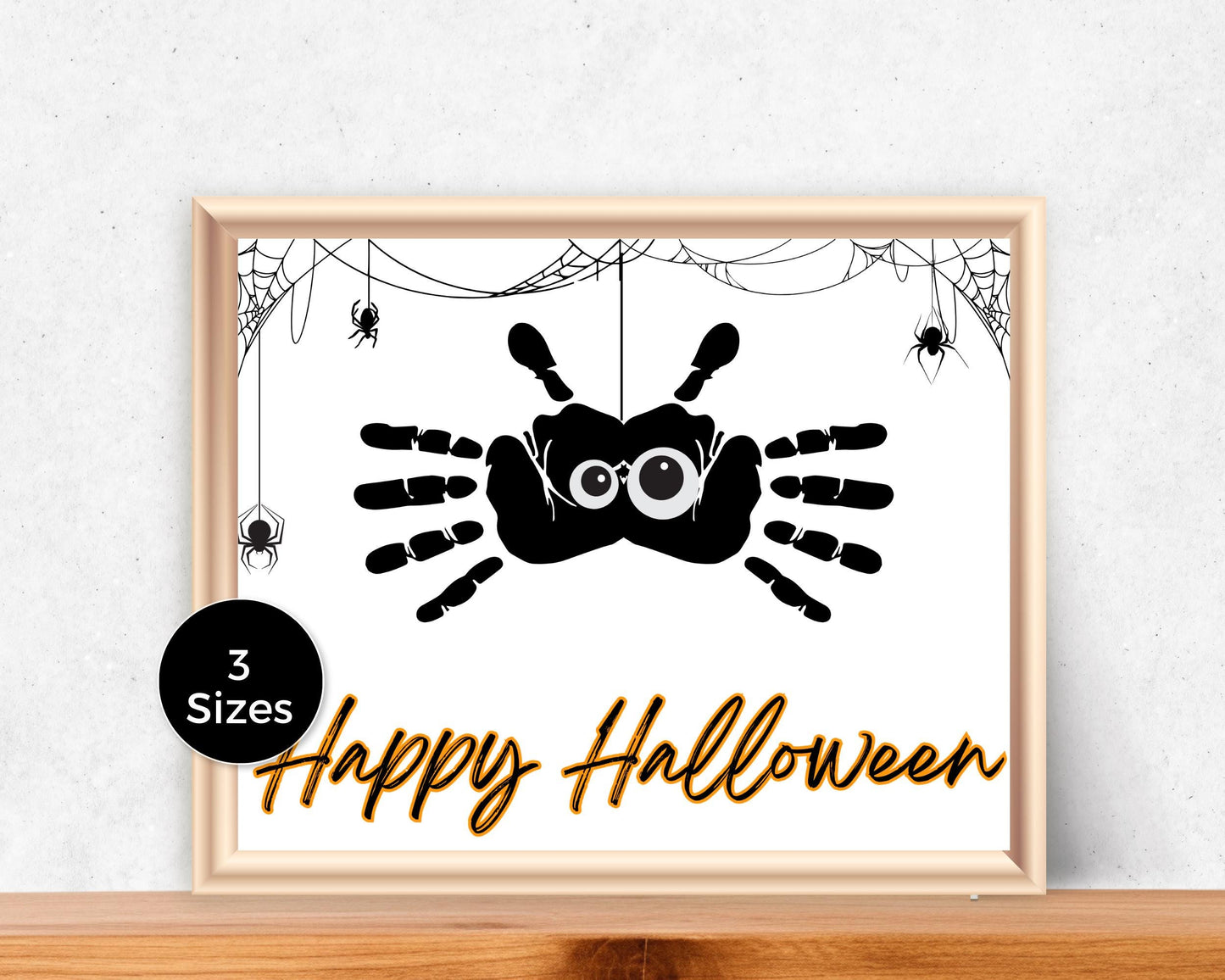 Spider Halloween Handprint Art