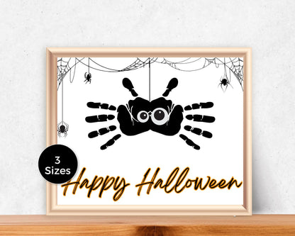 Spider Halloween Handprint Art