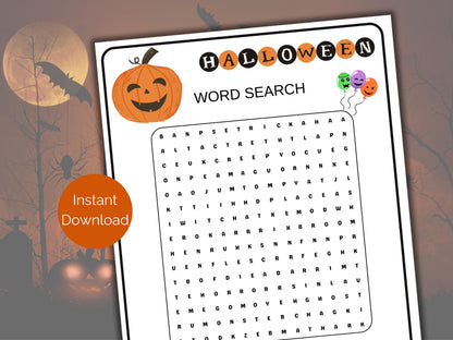 Halloween Word Search