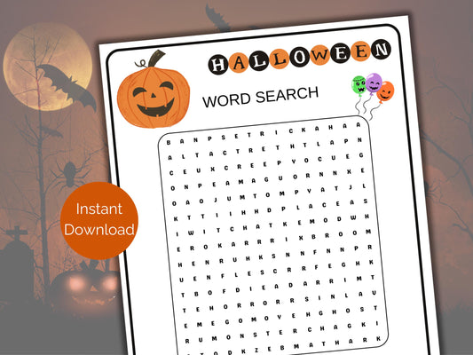 Halloween Word Search