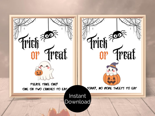 Printable Halloween Candy Bowl Sign