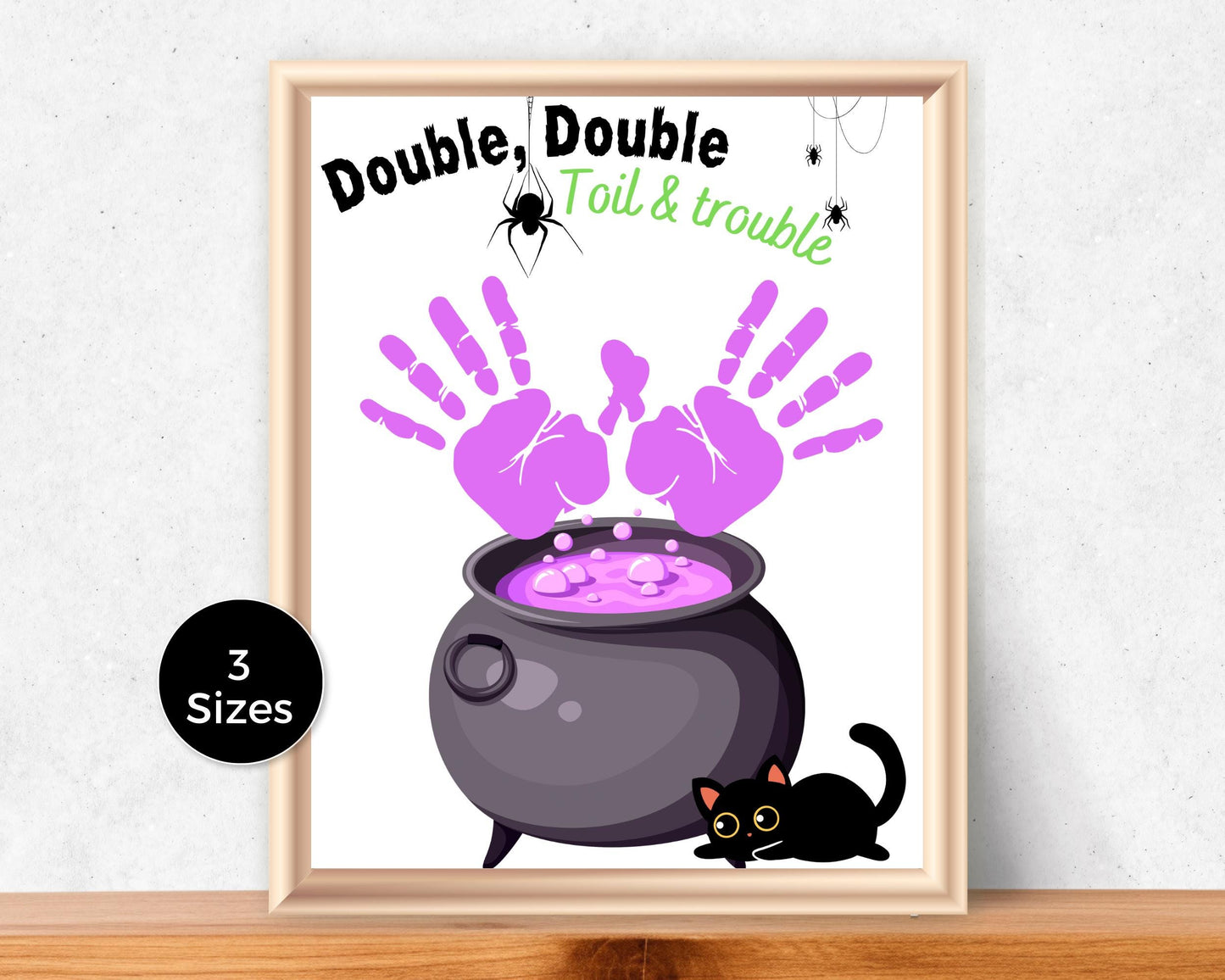 Cauldron Halloween Handprint Art