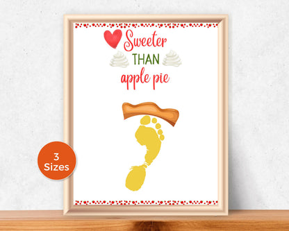Apple Pie Footprint Art