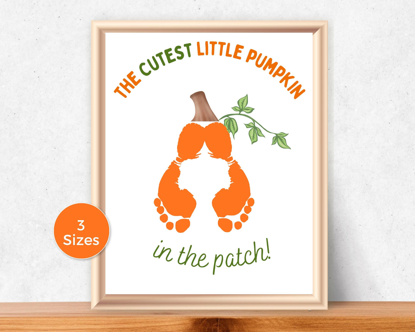 Pumpkin Footprint Art