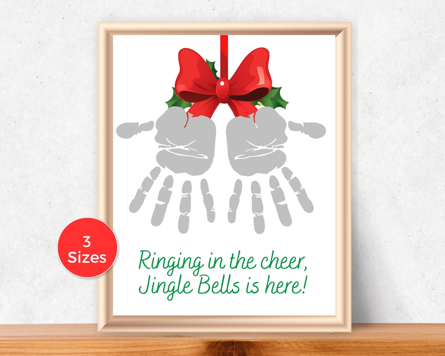 Christmas Jingle Bells Handprint Art