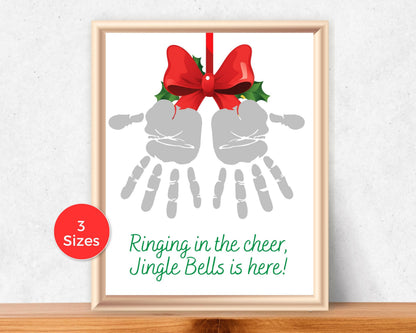 Christmas Jingle Bells Handprint Art
