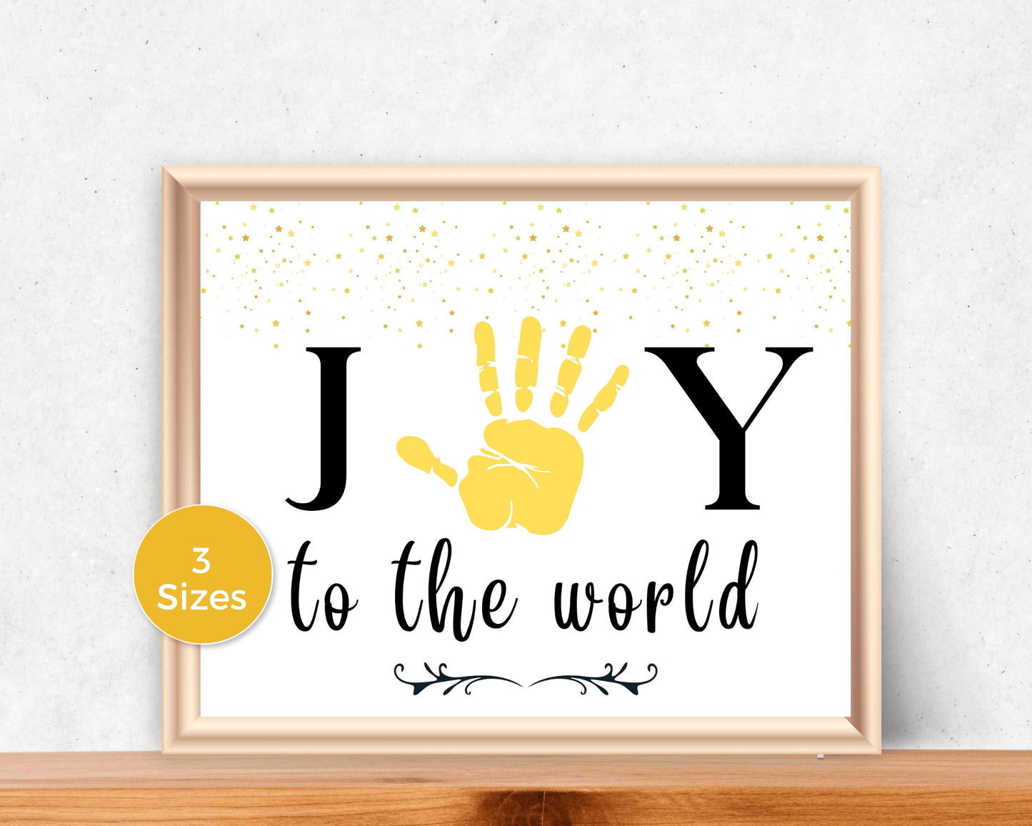 Joy to The World Handprint Art