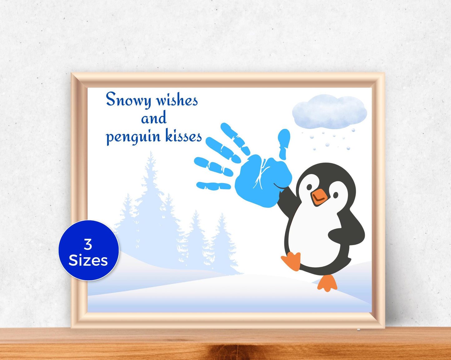 Penguin Handprint Art