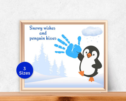 Penguin Handprint Art