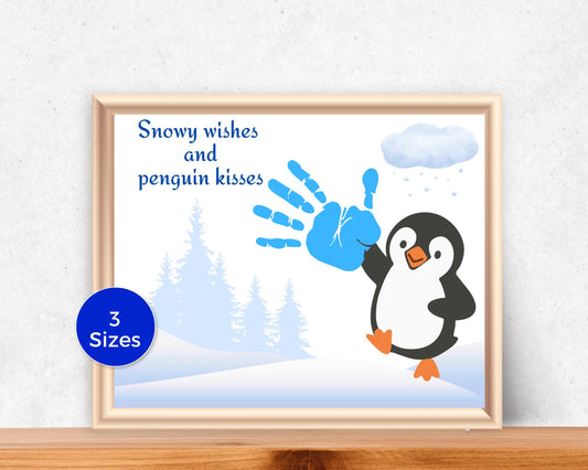 Penguin Handprint Art