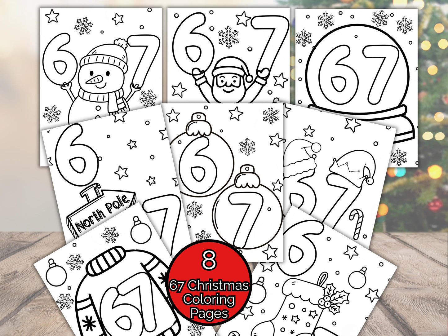 67 Christmas Coloring Pages