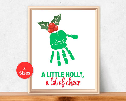 Holly Handprint Art
