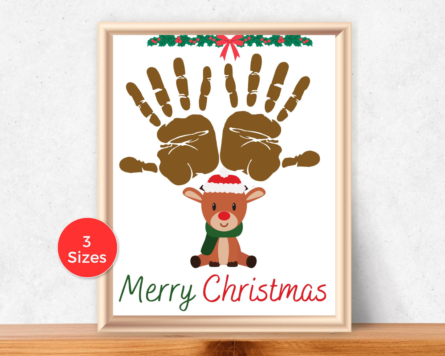 Reindeer Handprint Art