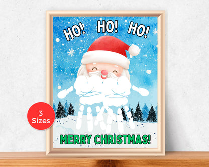 Santa Handprint Art