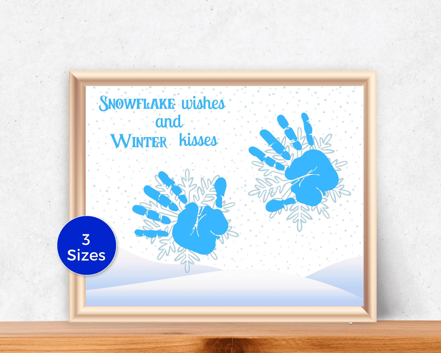 Snowflake Handprint Art