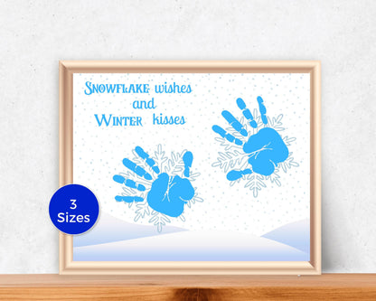 Snowflake Handprint Art