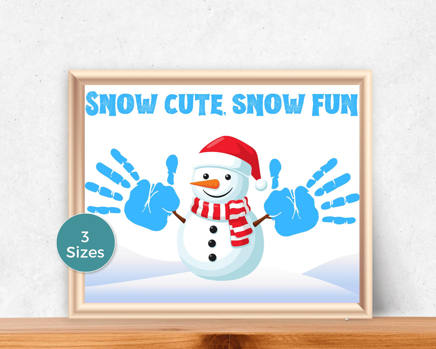 Snowman Handprint Art