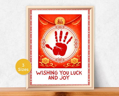Lunar New Year Red Envelope Handprint Art