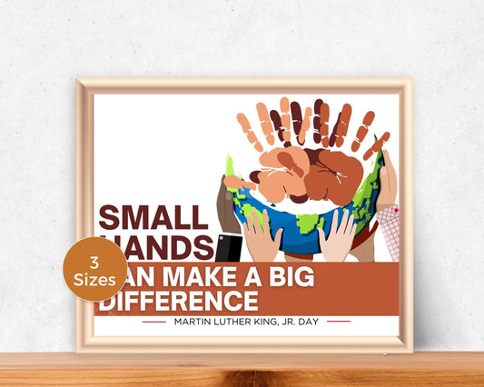 MLK Day Handprint Art - Small Hands