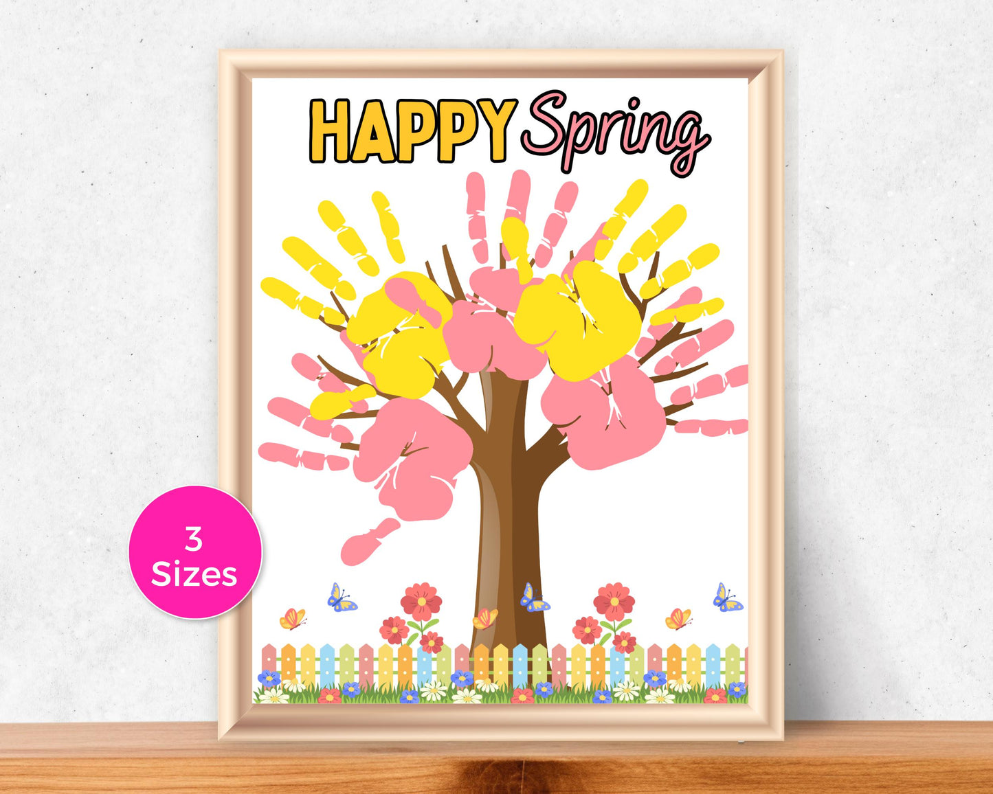 Tree Spring Handprint Art