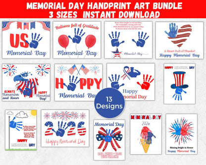 Memorial Day Handprint Art Bundle