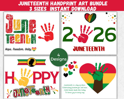Juneteenth Handprint Art Bundle