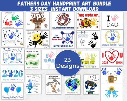 Fathers Day Handprint Art Bundle