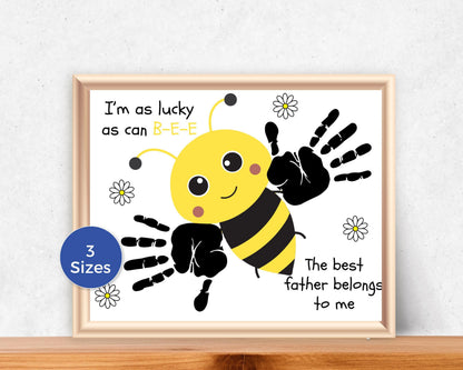 Bee Fathers Day Handprint Art