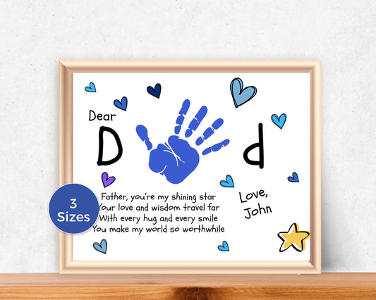 Dear Dad Handprint Art