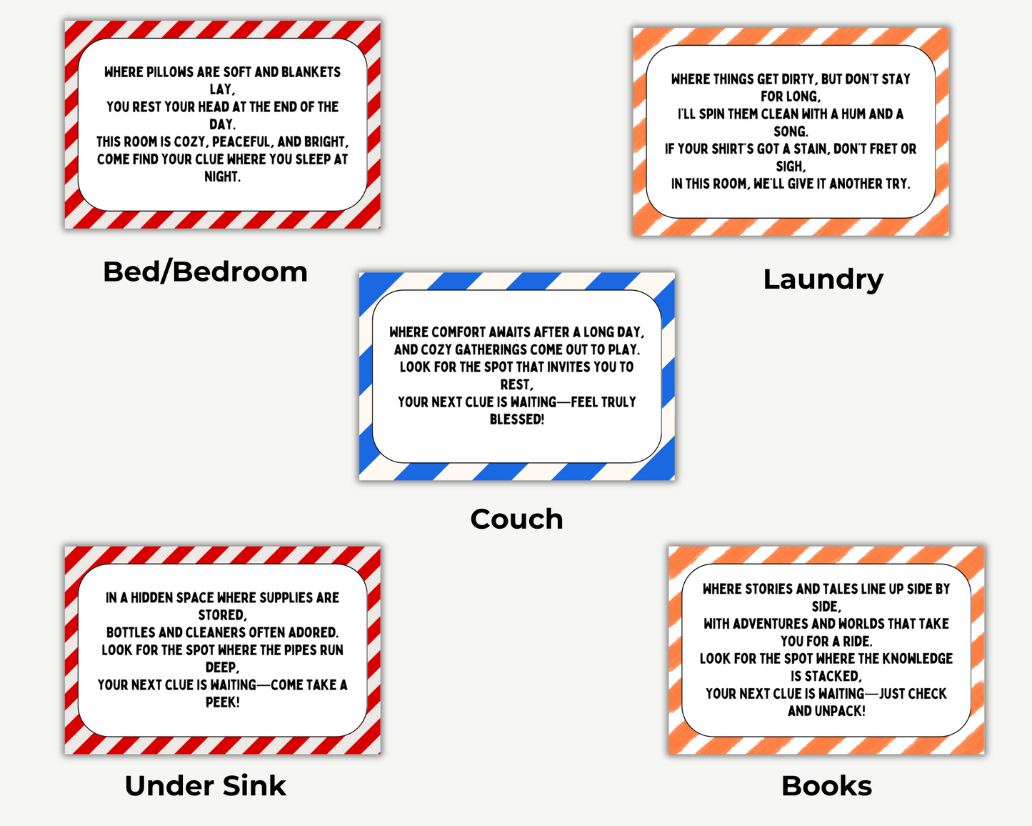 Indoor Adult Scavenger Hunt
