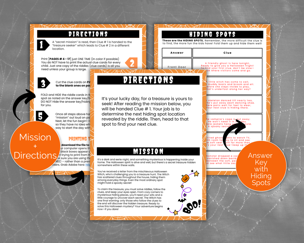 Indoor Halloween Scavenger Hunt for Teens