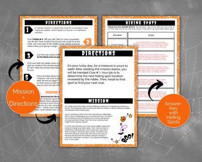 Indoor Halloween Scavenger Hunt for Teens