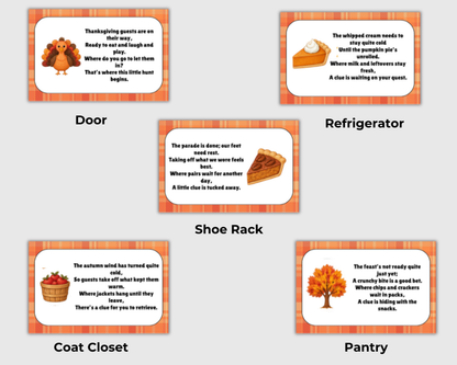 Indoor Thanksgiving Scavenger Hunt for Older Kids