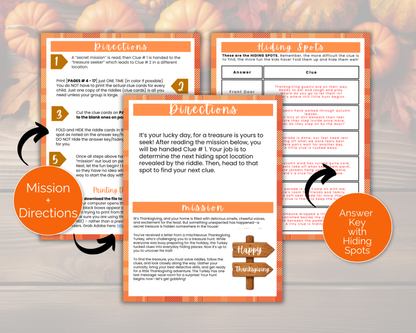 Indoor Thanksgiving Scavenger Hunt for Older Kids
