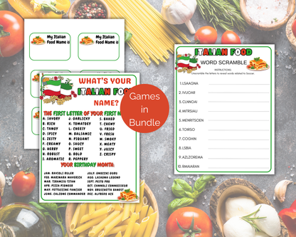 Italian Food Game Bundle