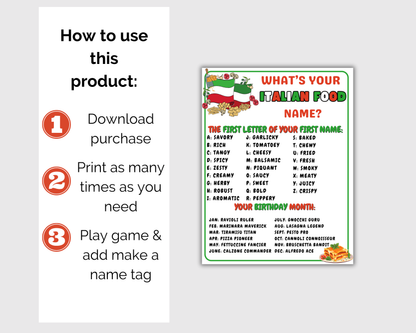 Italian Food Game Bundle