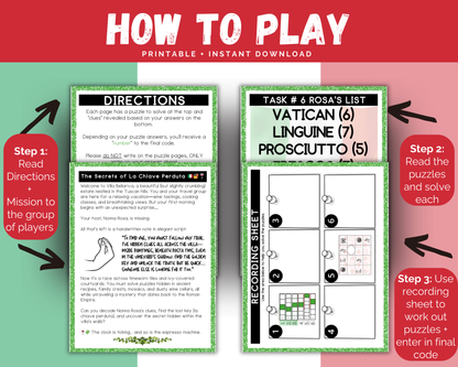 Italy Escape Room for Kids