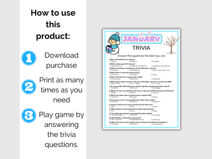 January Trivia Game