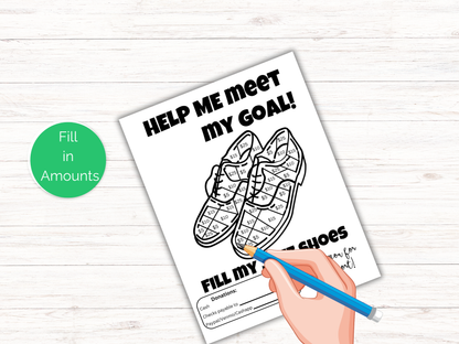 Editable Fill My Jazz Shoes Fundraiser Template