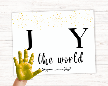 Joy to The World Handprint Art