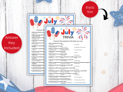 July Trivia Game