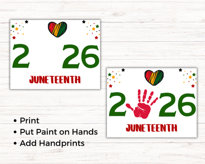 2026 Juneteenth Handprint Art