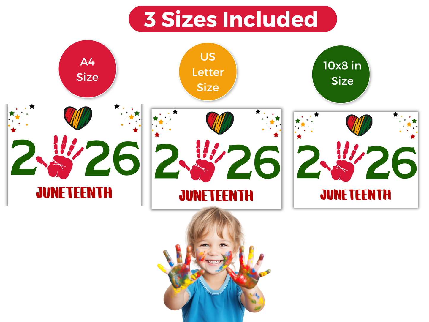 2026 Juneteenth Handprint Art